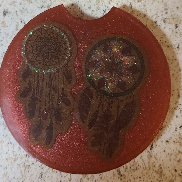 Set of 2 car coasters - Picture 3 of 3